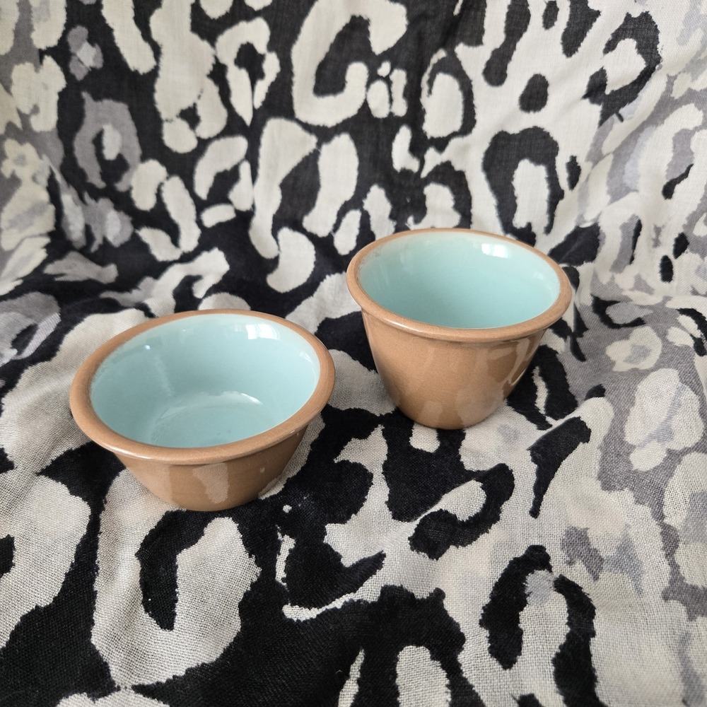 Lot of 2 Taylor Smith & Taylor Chateau Buffet Custard Bowls 1- 4oz and 1- 6oz